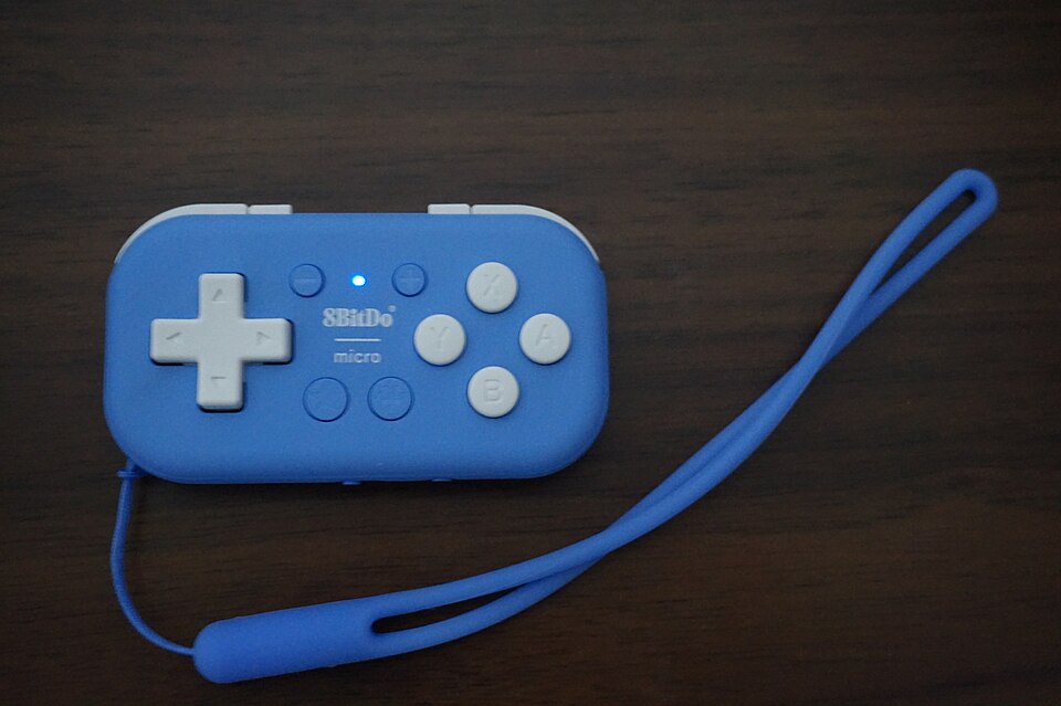 Blue 8BitDo Micro controller